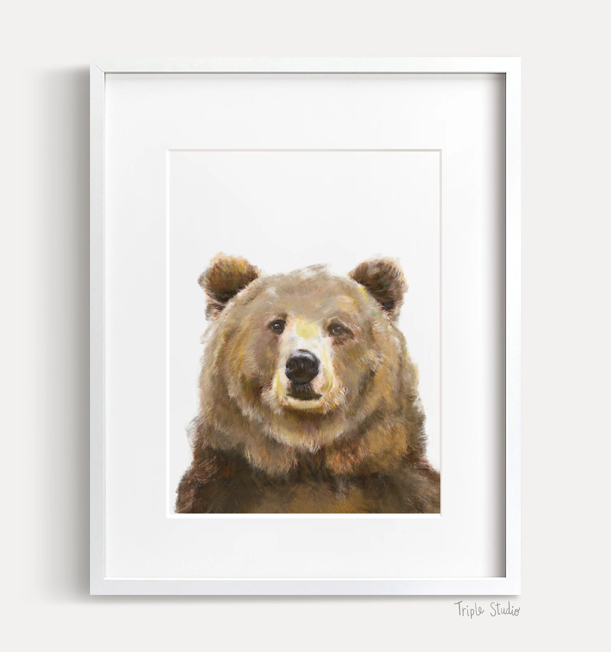 Grizzly Bear Enamel Mug — Hadley Clay Studio