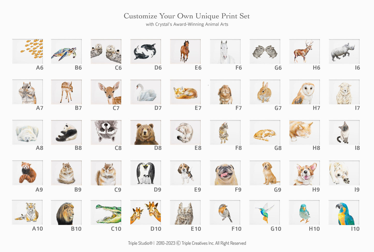 Mix and Match - Choose any 2 animal art prints / Nursery Arts / Print Sets / Baby Art / Watercolor Painting / Home Decor / On Sale