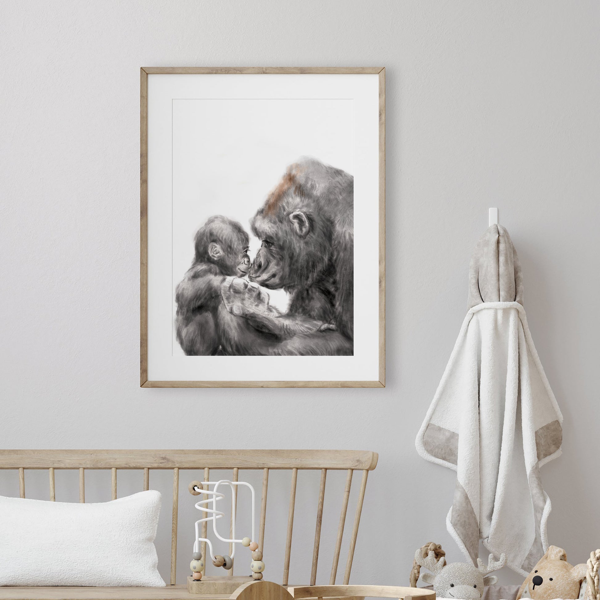 Jungle Nursery Print Gorilla Gift Monkey Nursery Baby -  Norway